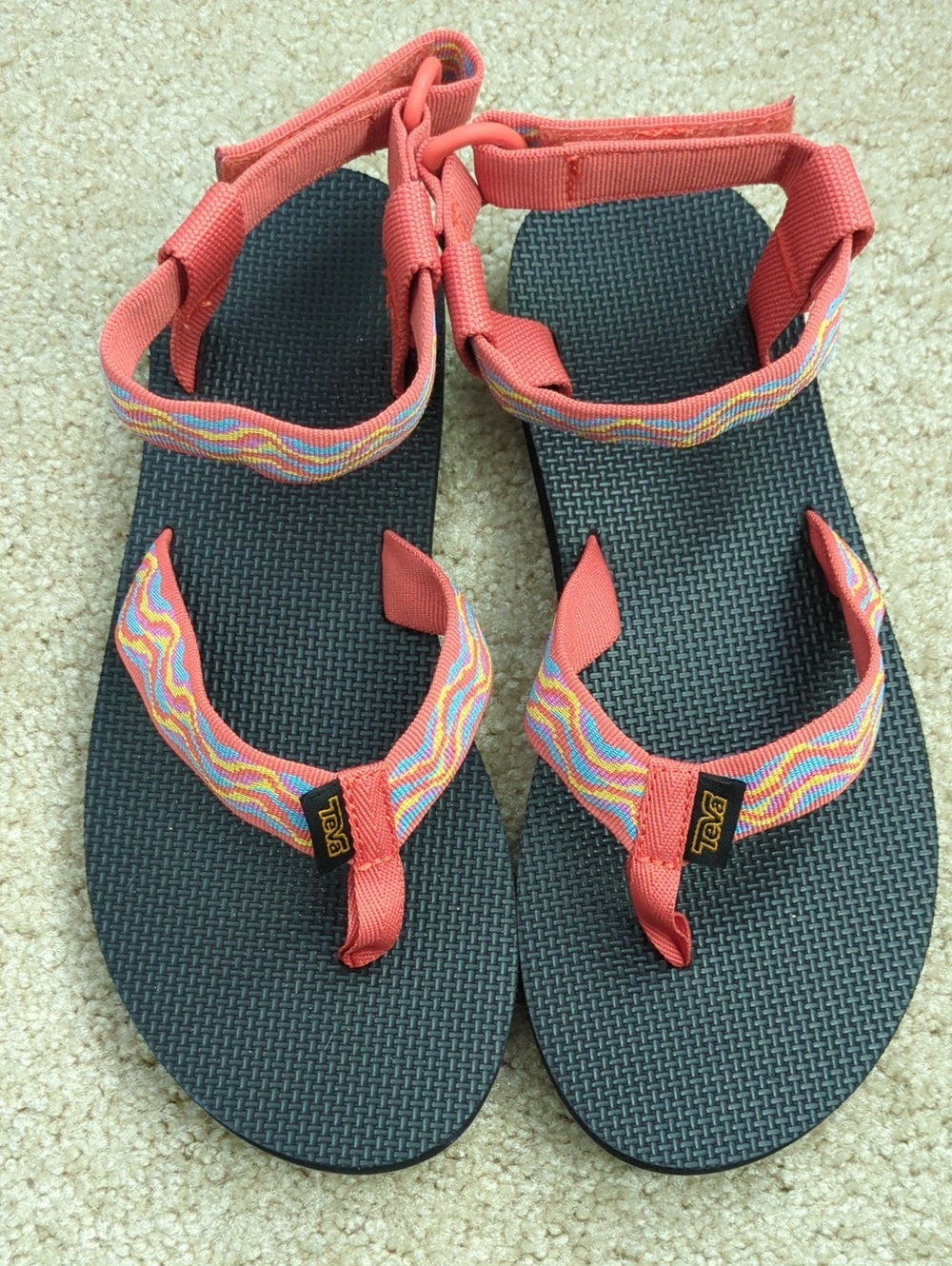 Teva Coral Multi-Color Strappy Sandals